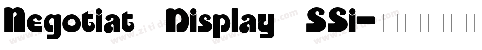 Negotiat Display SSi字体转换